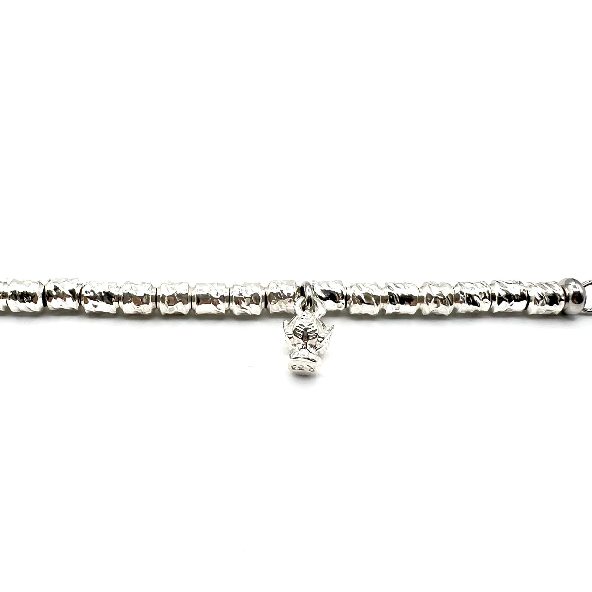 Bracciale pepite e pumino Argento925