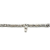 Bracciale pepite e pumino Argento925