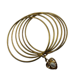 Bracciale 6 fili Lanterna Cuore Madreperla