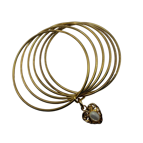 Bracciale 6 fili Lanterna Cuore Madreperla
