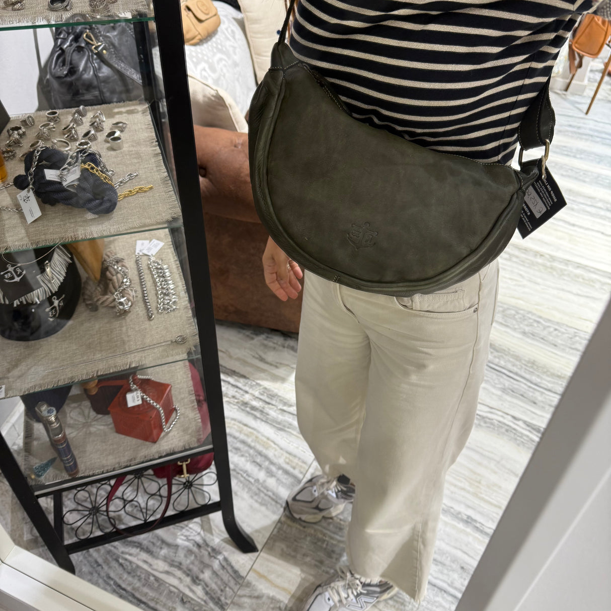 Borsa Marsupio Mezzaluna Verde Militare