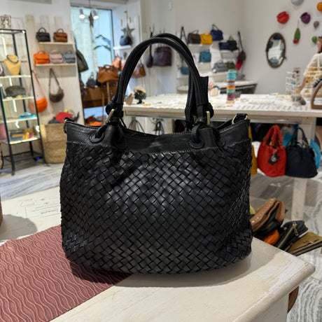 Borsa Intreccio Small Nera