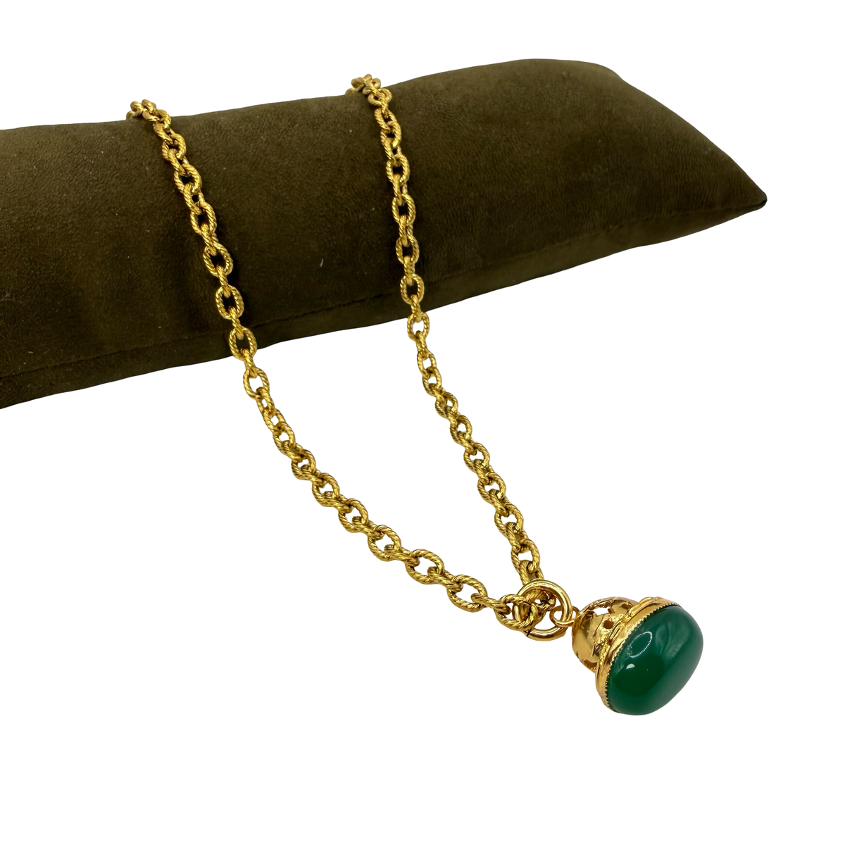 Collana Lanterna 10 Campana Small Giada Verde