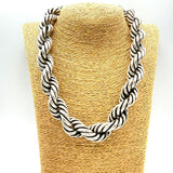 Collana Torcione Ottone Silver