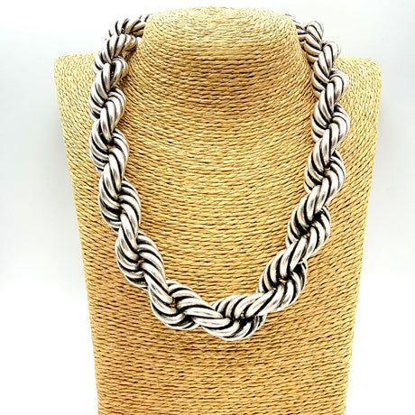 Collana Torcione Ottone Silver