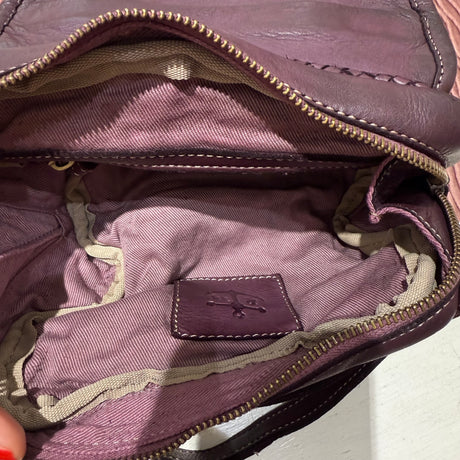 Borsa PIMMA intrecciata Borgogna