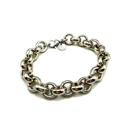 Bracciale Maglia Rolò Alluminio lucida