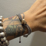 Bracciale pepita cuore Rosè Acciaio inossidabile