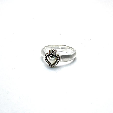 Anello Cuore Sacro Argento925