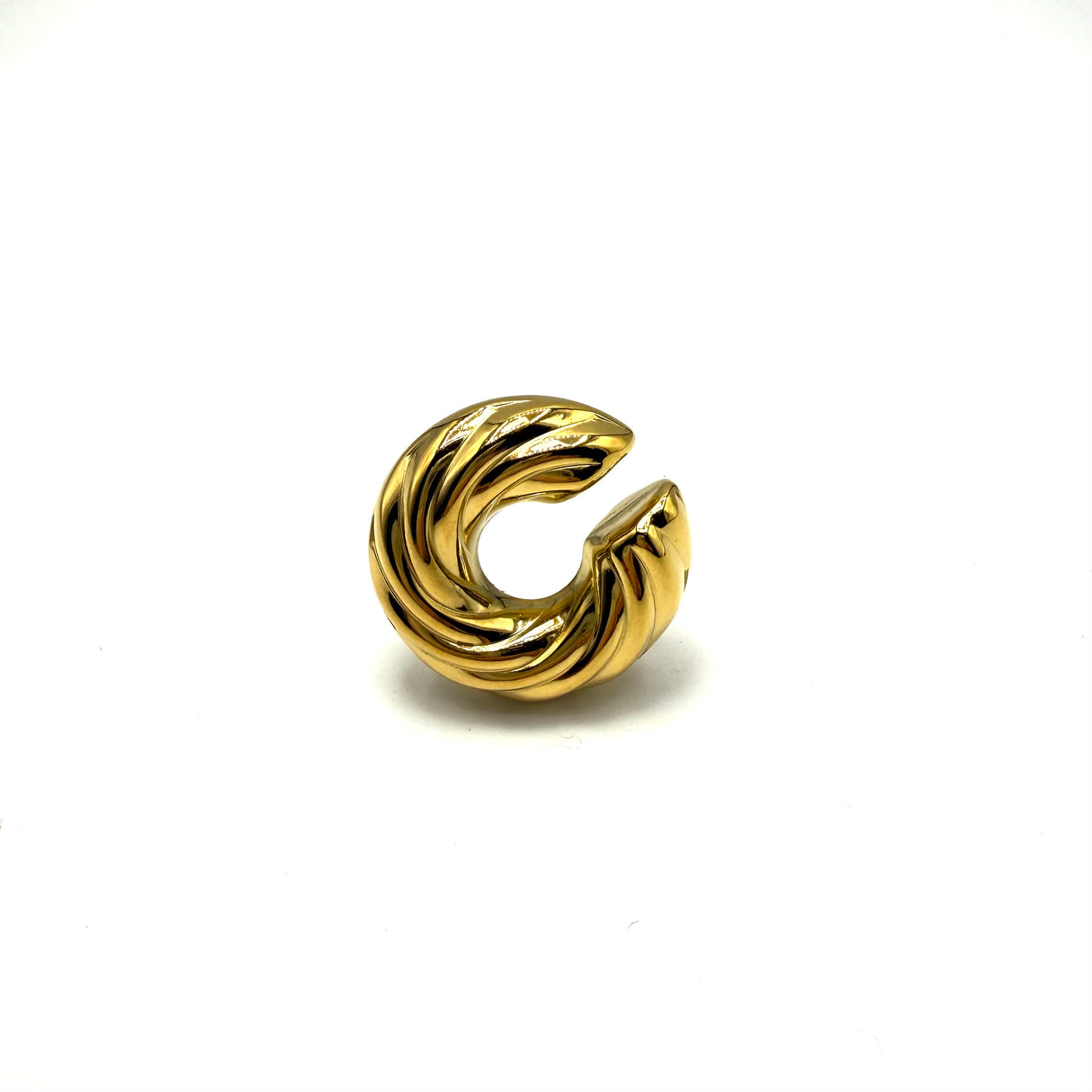 EAR CUFF TORCIONE ACCIAIO DORATO