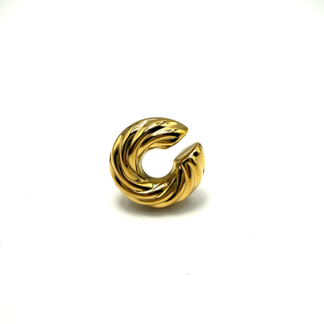 EAR CUFF TORCIONE ACCIAIO DORATO