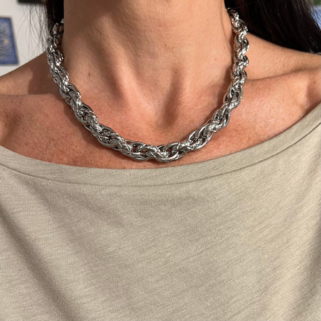 Collana Multifili Rigata BIG