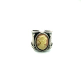 Cammeo Rosa Antico Argento925