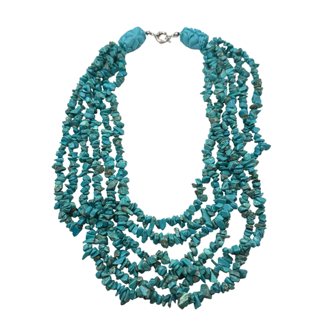 Collana Multifili Turchese