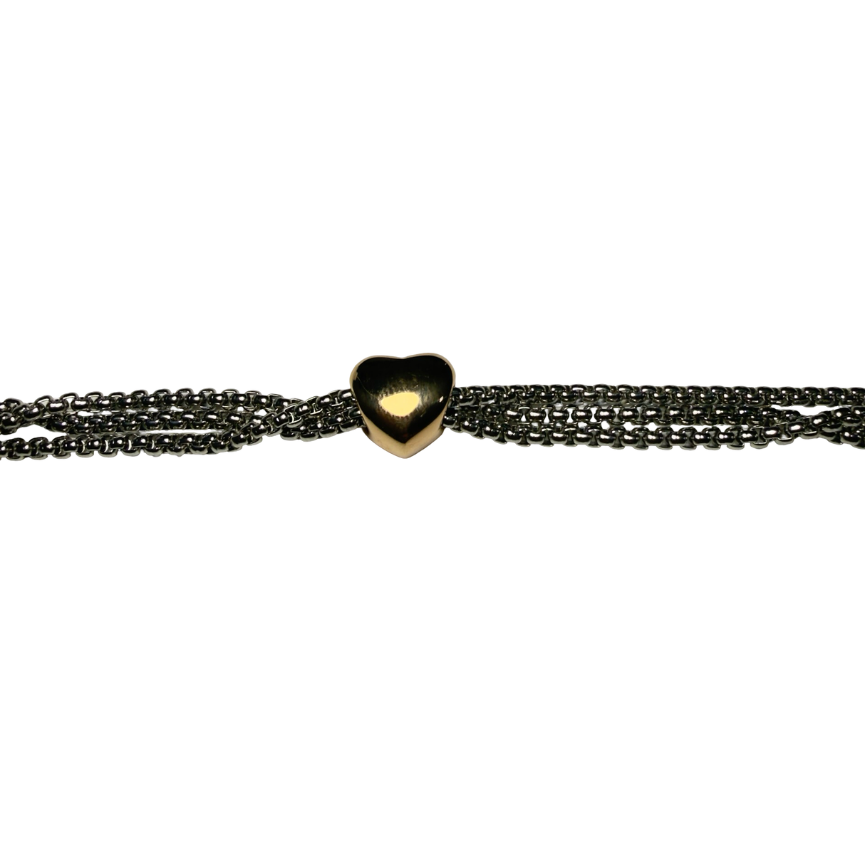 Bracciale pepita cuore Rosè Acciaio inossidabile