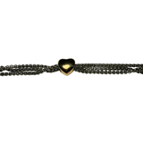 Bracciale pepita cuore Rosè Acciaio inossidabile