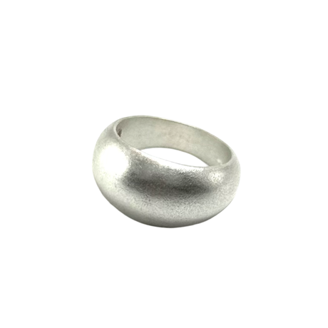 Anello Fascia Bombata Satinata Argento925