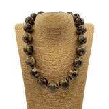 Collana sfere in Resina Multicolor Brown