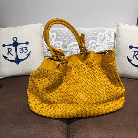 Borsa Intreccio Big Senape