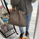 Borsa Intreccio Big Taupe