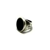 Anello Ovale Nero lucido