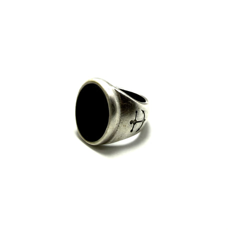 Anello Ovale Nero lucido