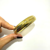 Bracciale Tubogas acciaio Dorato 1.6 cm
