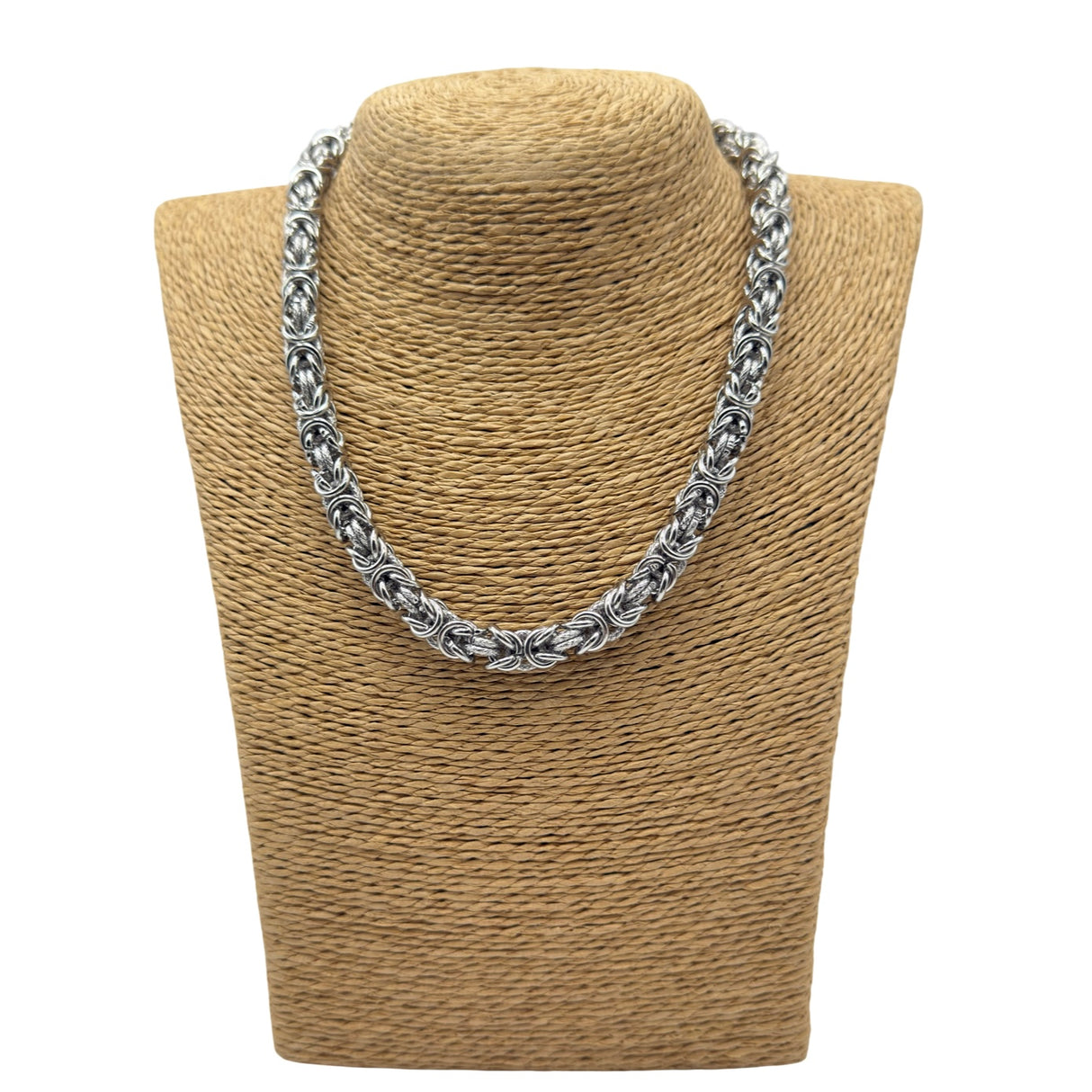 Collana Bizantina con anelli Godronati 0.8 mm