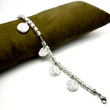 Bracciale pepite Small e Monete Argento925