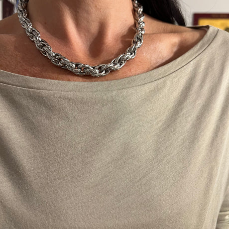 Collana Multifili Rigata BIG