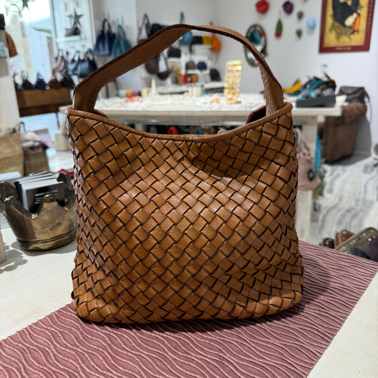 Borsa Mirtilla Big Cuoio