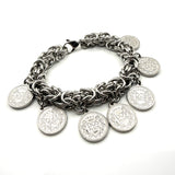 Bracciale Bizantina Big con Monete