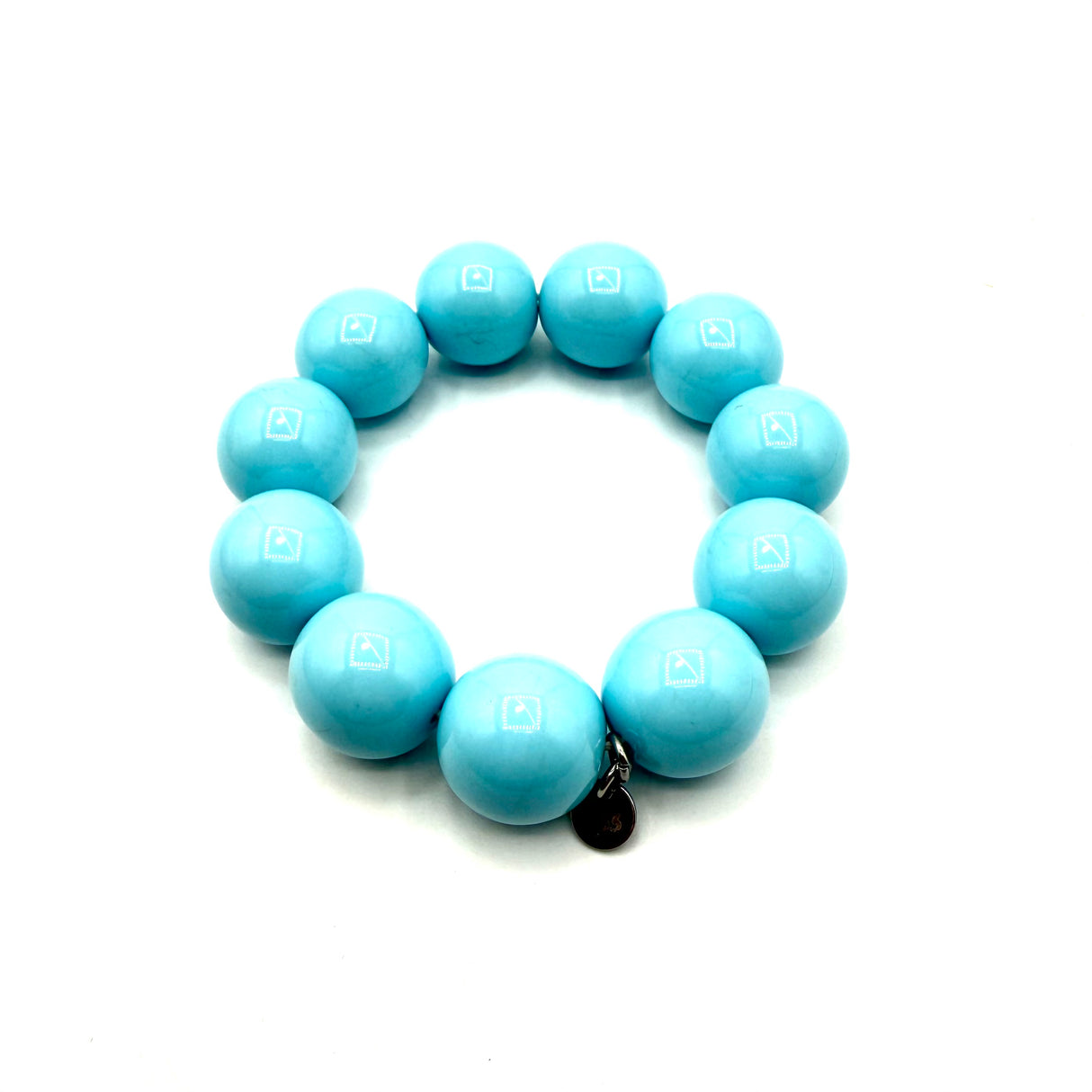 Bracciale sfere in Resina Turchese