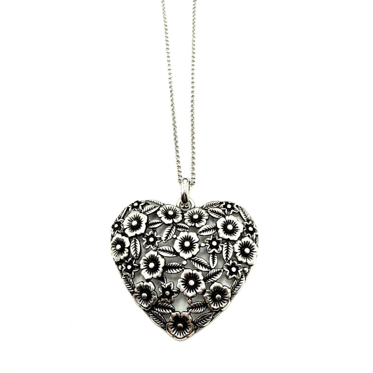 Collana Cuore e fiori