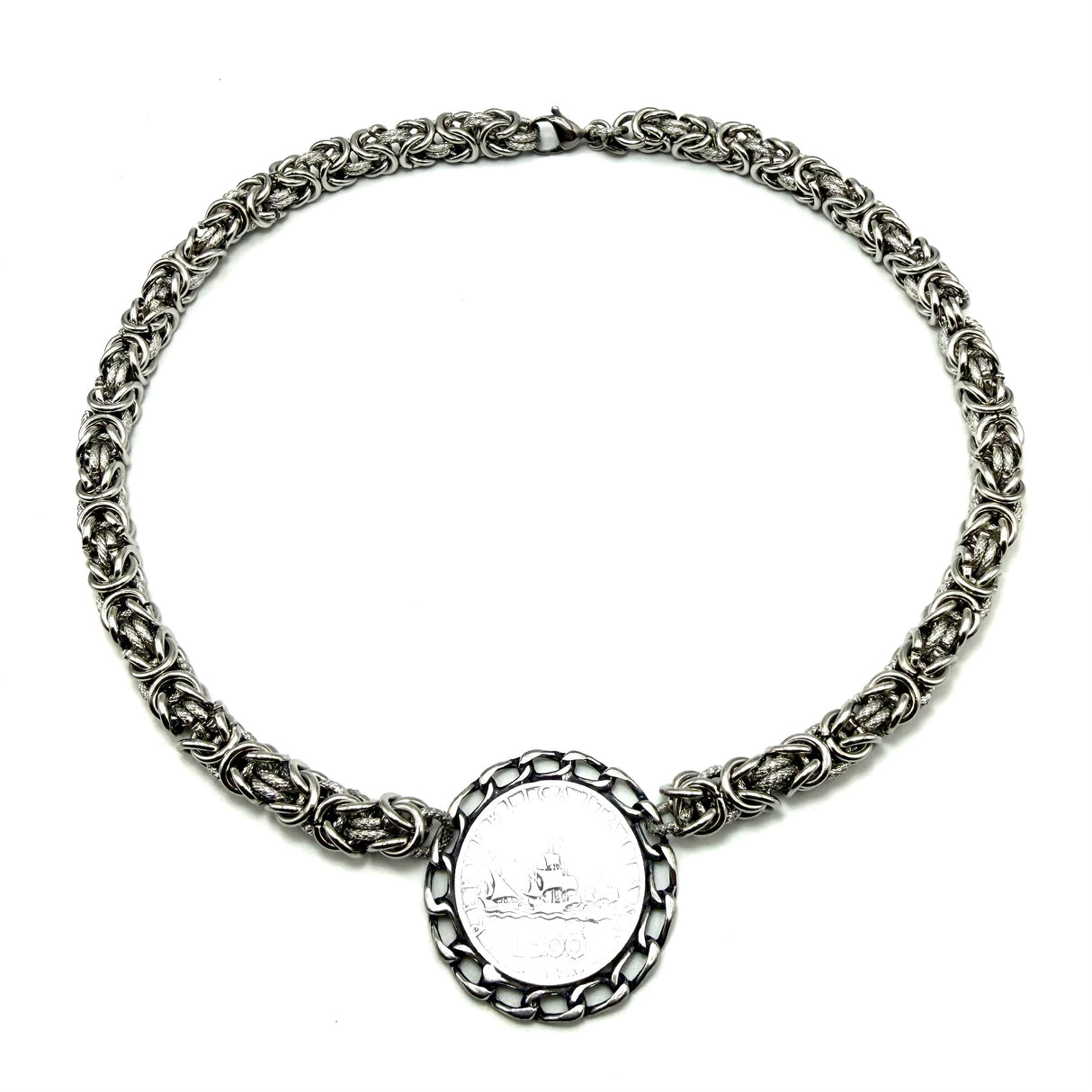 Collana Bizantina con Moneta 500 Lire