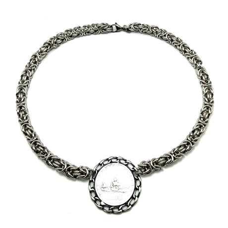 Collana Bizantina con Moneta 500 Lire
