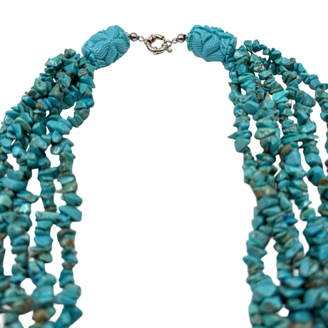 Collana Multifili Turchese