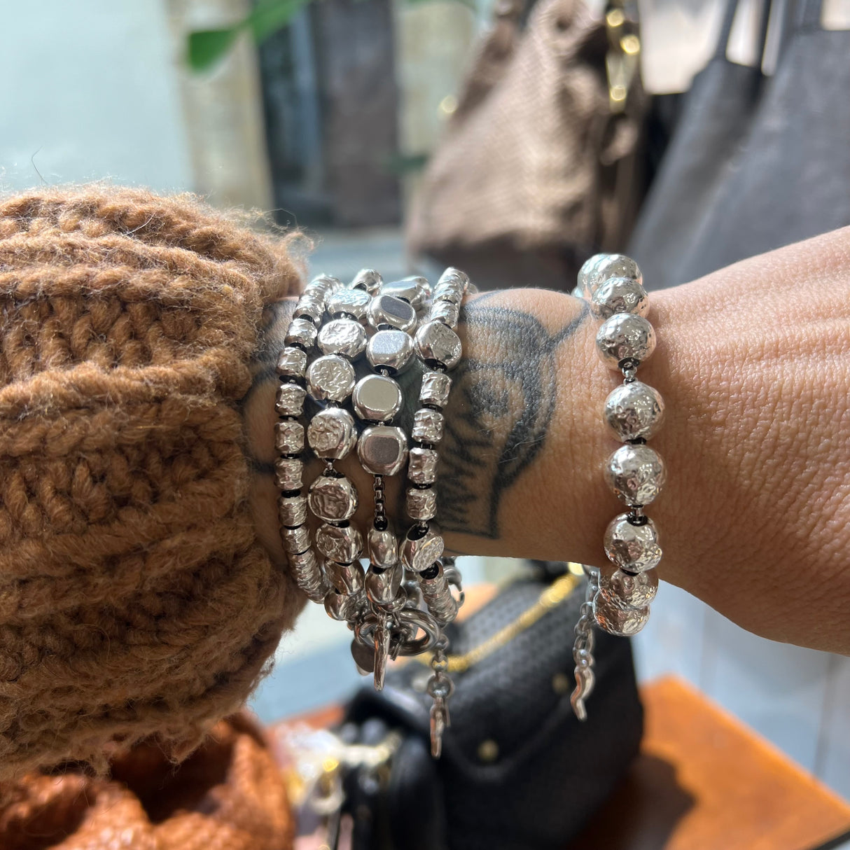 Bracciale Sfere big Argento925 Corno