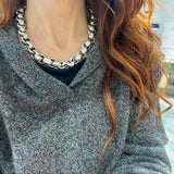 Collana Maglia Rolò Ottone