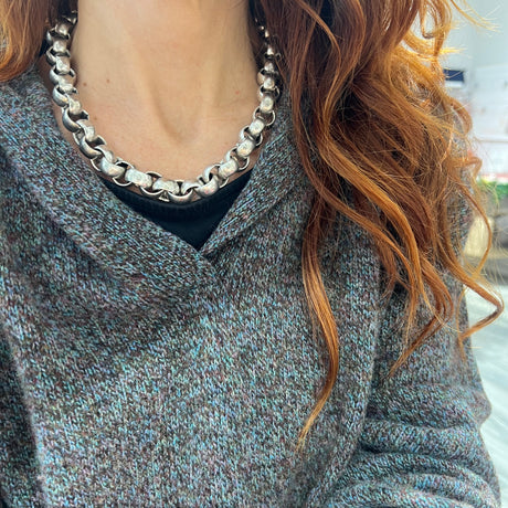 Collana Maglia Rolò Ottone