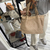 Borsa Intreccio Small Crema