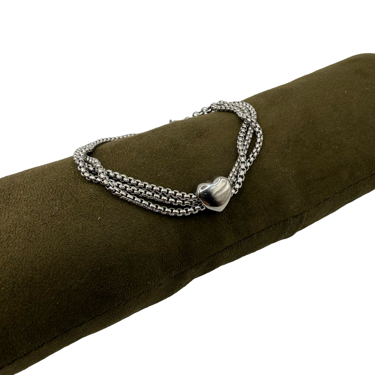 Bracciale pepita cuore Acciaio inossidabile