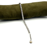 Bracciale pepite rigate acciaio
