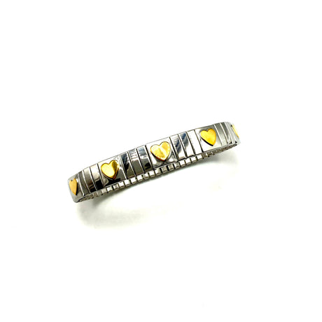 Bracciale tubogas cuori Acciaio inossidabile