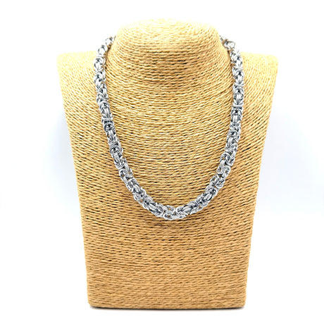 Collana Bizantina con anelli Godronati 0.8 mm