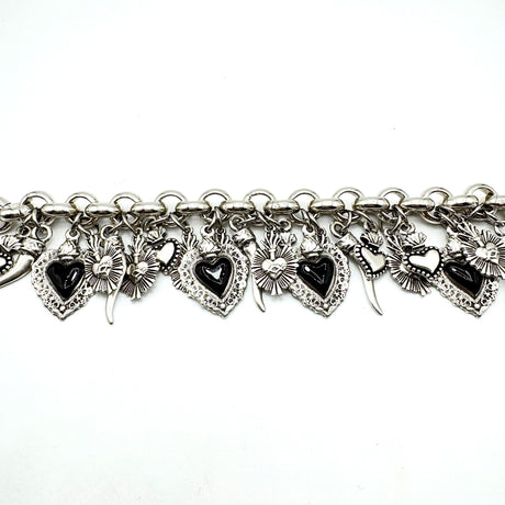 Bracciale Lucky Cuore Sacro Black fiamma