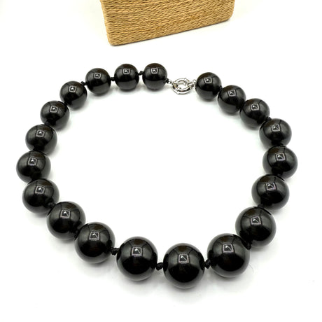 Collana sfere in Resina Black