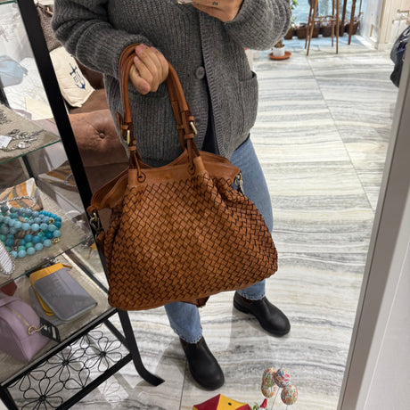 Borsa Intreccio Big Cuoio