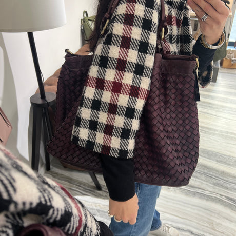 Borsa Intreccio Big Borgogna