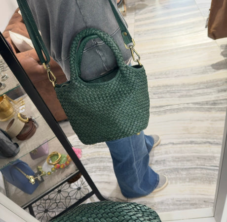 Borsa cestino Hermione small Verde foresta